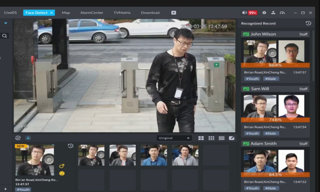 Facial Recognition CCTV DaHua